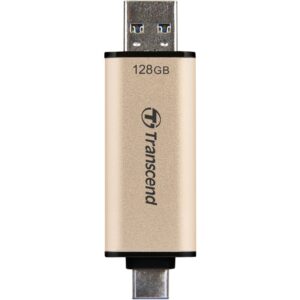 Transcend JetFlash 930C USB flash drive 128 GB USB Type-A / USB Type-C 3.2 Gen 1 (3.1 Gen 1) Goud