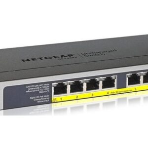 NETGEAR GS108PP Unmanaged Gigabit Ethernet (10/100/1000) Power over Ethernet (PoE) Zwart