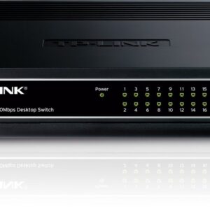 TP-LINK TL-SF1016DS netwerk-switch Fast Ethernet (10/100) Zwart