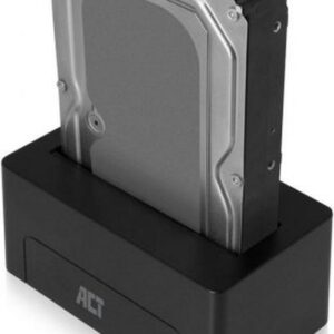 ACT AC1500 basisstation voor opslagstations USB 3.2 Gen 1 (3.1 Gen 1) Type-A Zwart