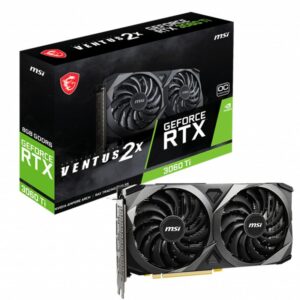 MSI RTX 3060 TI VENTUS 2X 8G OC V1 LHR videokaart NVIDIA GeForce RTX 3060 Ti 8 GB GDDR6