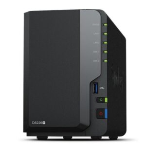 Synology DiskStation DS220+ data-opslag-server NAS Compact Ethernet LAN Zwart J4025