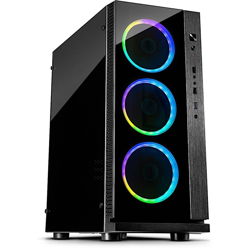 Inter-Tech W-III RGB Tower Zwart