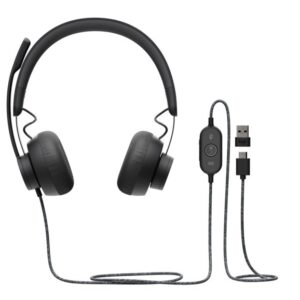 Logitech Zone Headset Bedraad Hoofdband Oproepen/muziek USB Type-C Grafiet