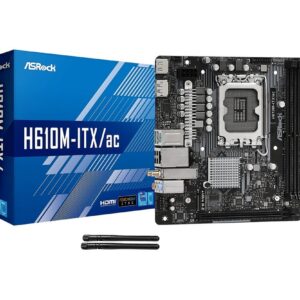 Asrock H610M-ITX/ac Intel H610 LGA 1700 Micro ITX