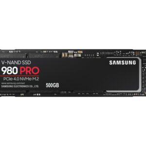 Samsung 980 PRO M.2 500 GB PCI Express 4.0 V-NAND MLC NVMe