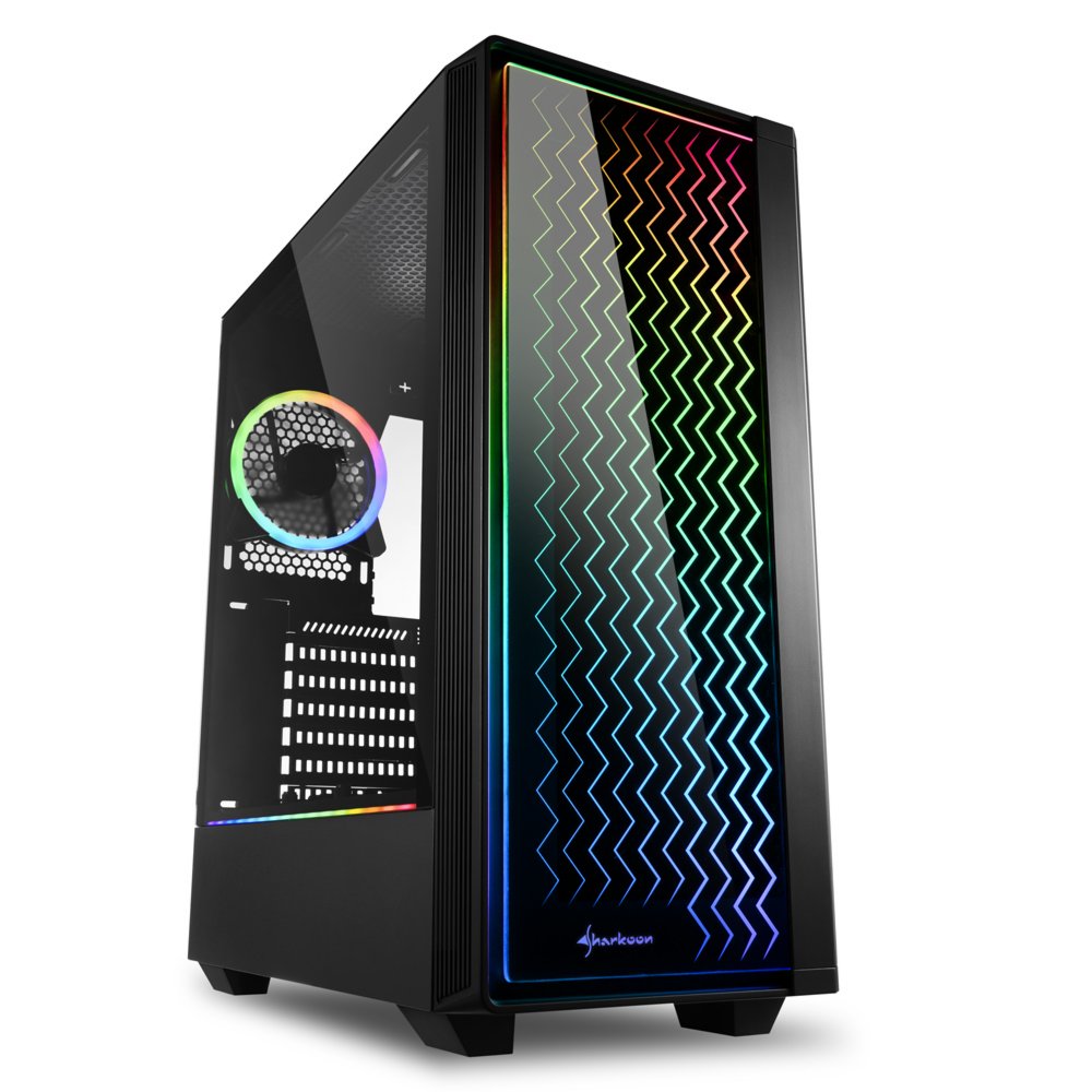 Sharkoon RGB LIT 200 Midi Tower Zwart