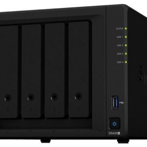 Synology DiskStation DS420+ data-opslag-server NAS Desktop Ethernet LAN Zwart J4025