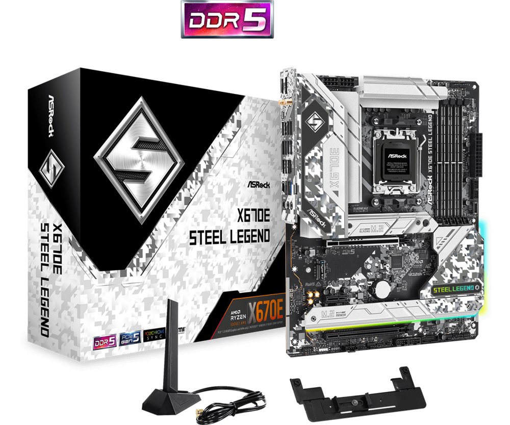 Asrock X670E Steel Legend AMD X670 Socket AM5 ATX