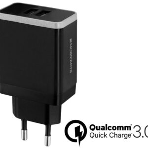 Mobiparts Quick Charge Wall Charger Dual USB 4.6A Black
