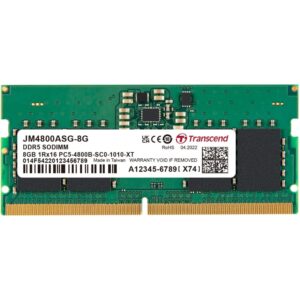 Transcend JetRam JM4800ASG-8G geheugenmodule 8 GB 1 x 8 GB DDR5 4800 MHz