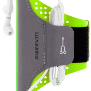 Mobiparts Comfort Fit Sport Armband Apple iPhone 6 Plus, iPhone 6S Plus, iPhone 7 Plus, iPhone 8 Plus Neon Green