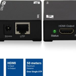 ACT AC7800 HDMI Extender set via een enkele UTP kabel, max. 50m