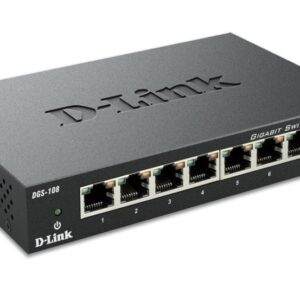 D-Link DGS-108 netwerk-switch Unmanaged Zwart